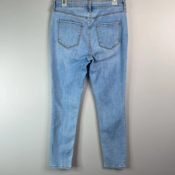 OLD NAVY High-Rise Super Skinny Jeans Jeggings Blue Light Wash Stretch 8 - Picture 6 of 10
